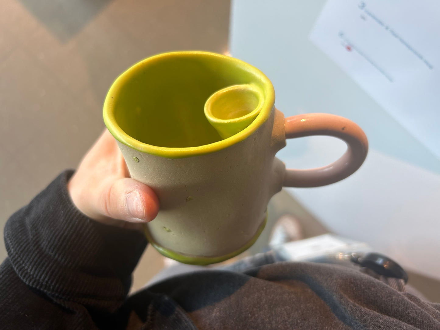 freckle honeycomb mug