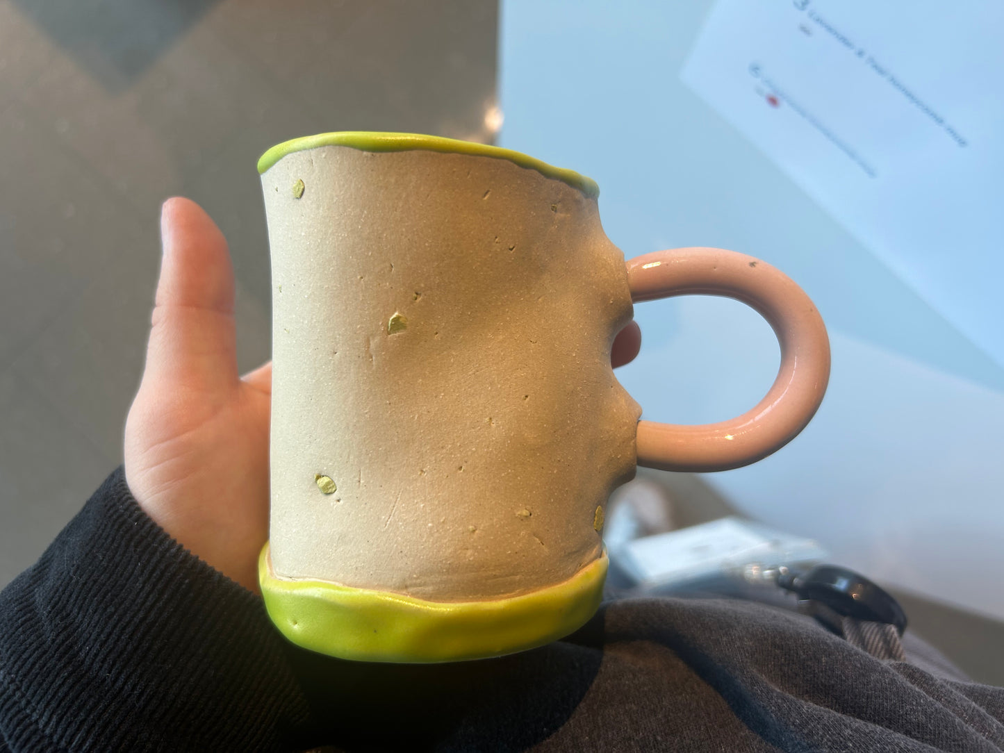 freckle honeycomb mug