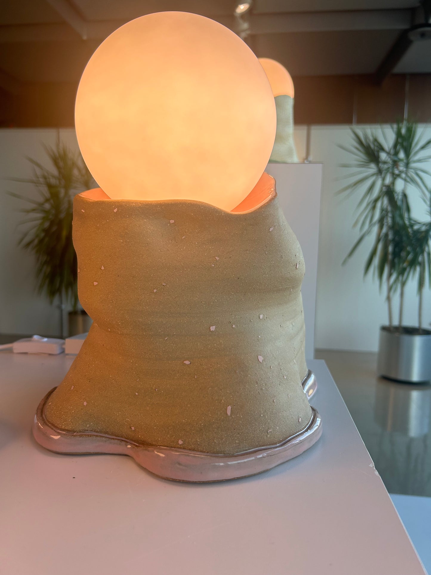 CERAMIC ORB LAMPS