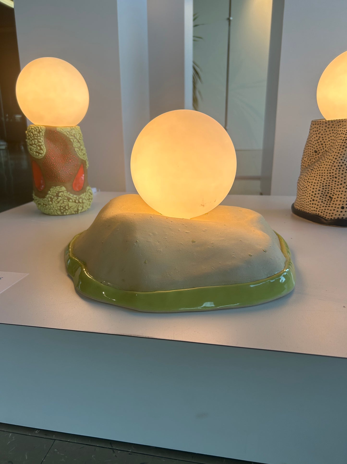 CERAMIC ORB LAMPS