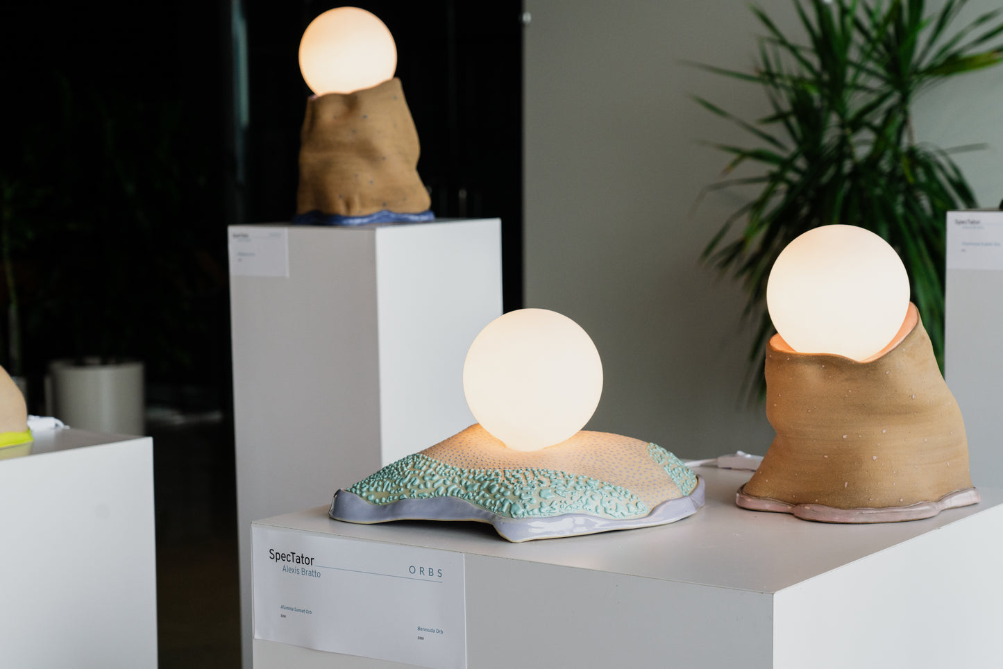 CERAMIC ORB LAMPS