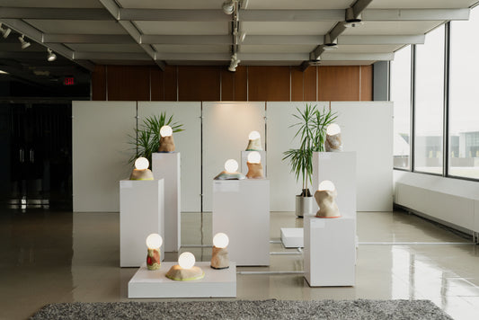 CERAMIC ORB LAMPS