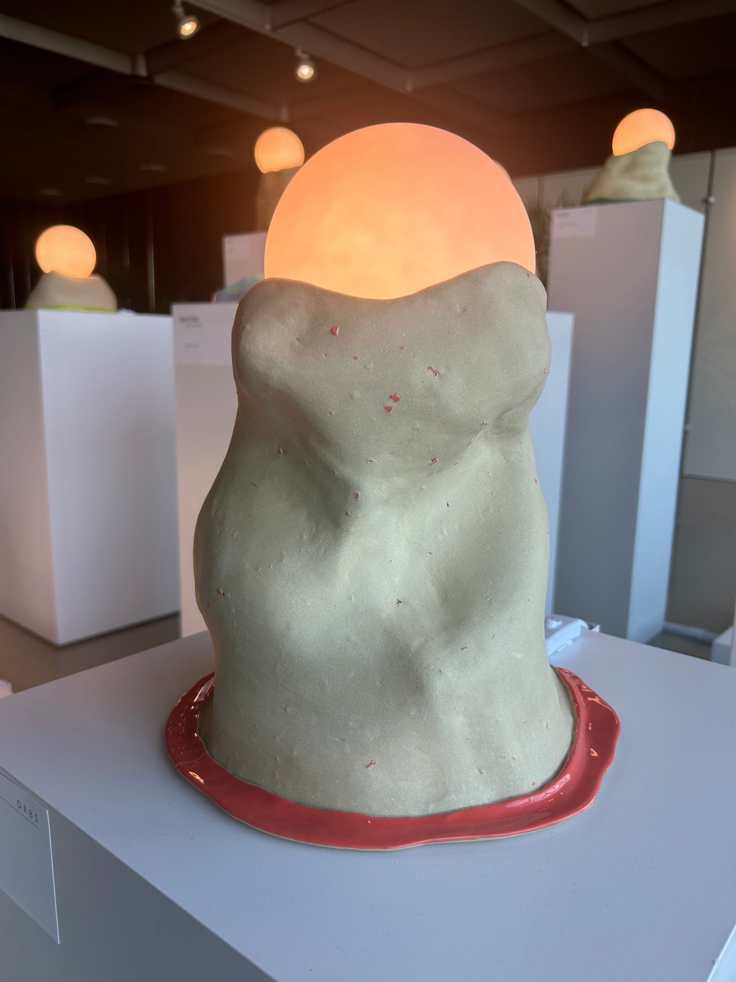 CERAMIC ORB LAMPS