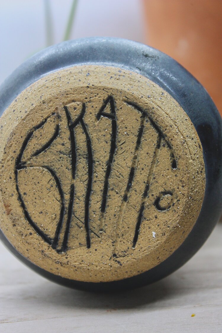 Velvet Black Bud Vase